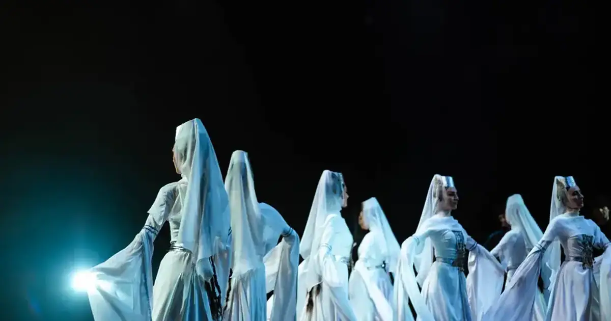 The Sukhishvili ensemble on tour in Poland