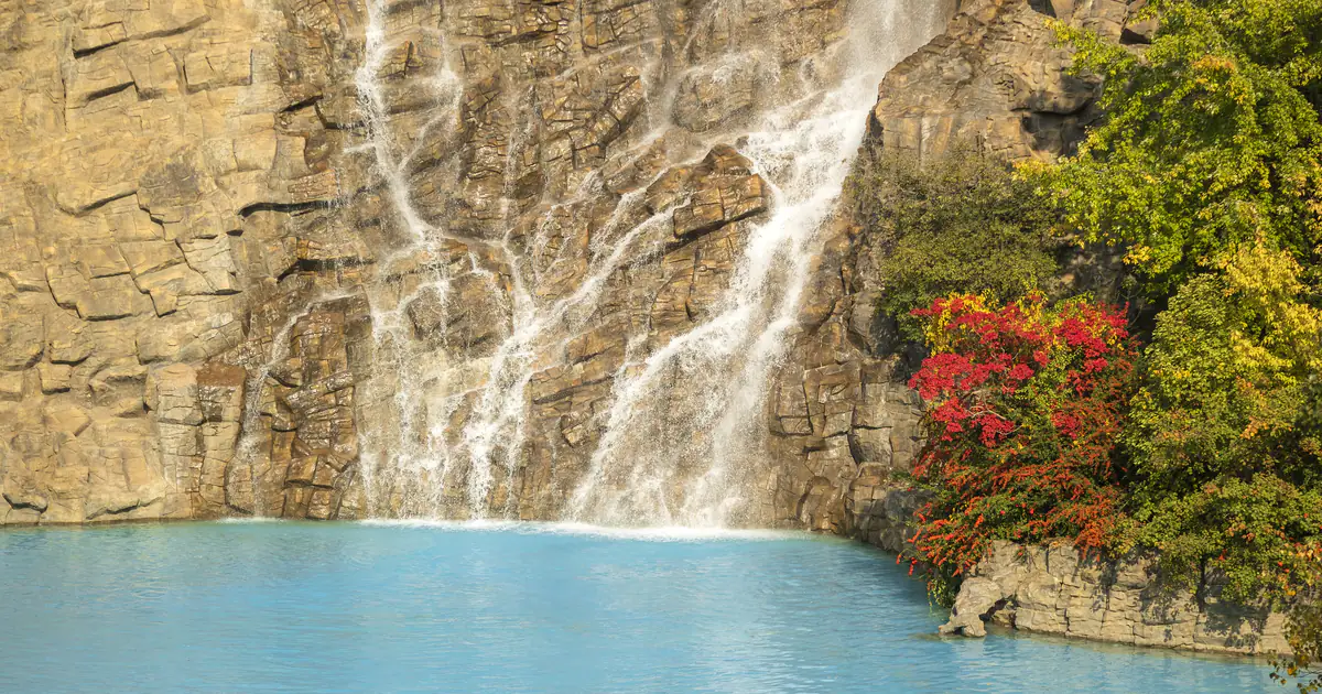 Waterfall in the Leghvtakhevi gorge, Old Tbilisi
