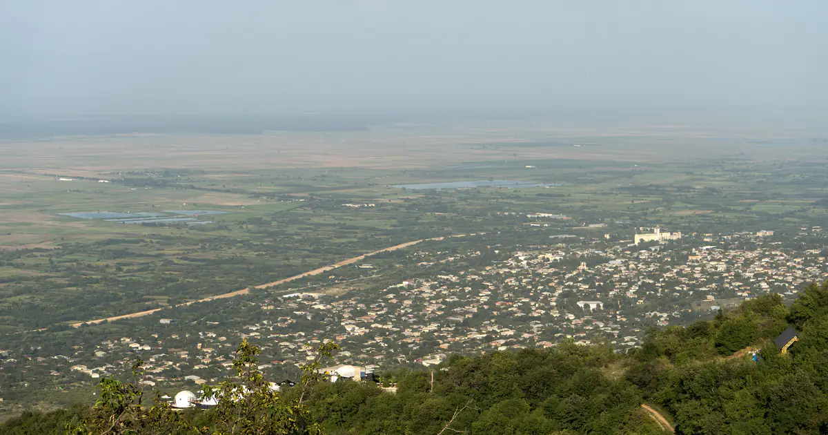The Alazani Valley seen from Sighnaghi
