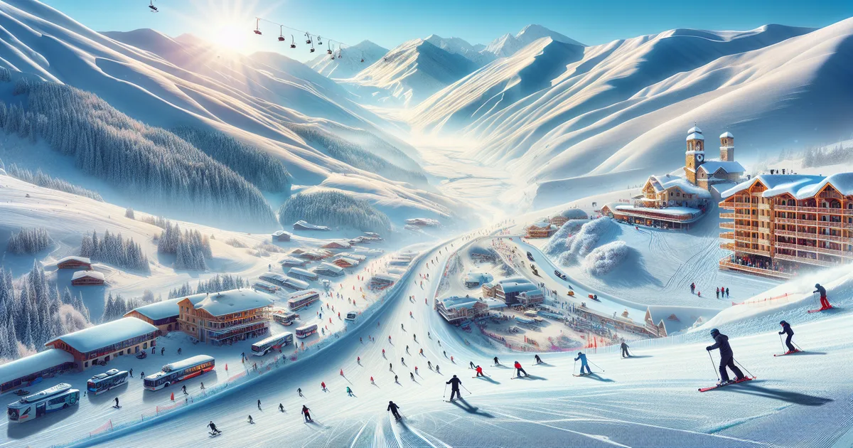 Georgia in winter — Gudauri ski resort
