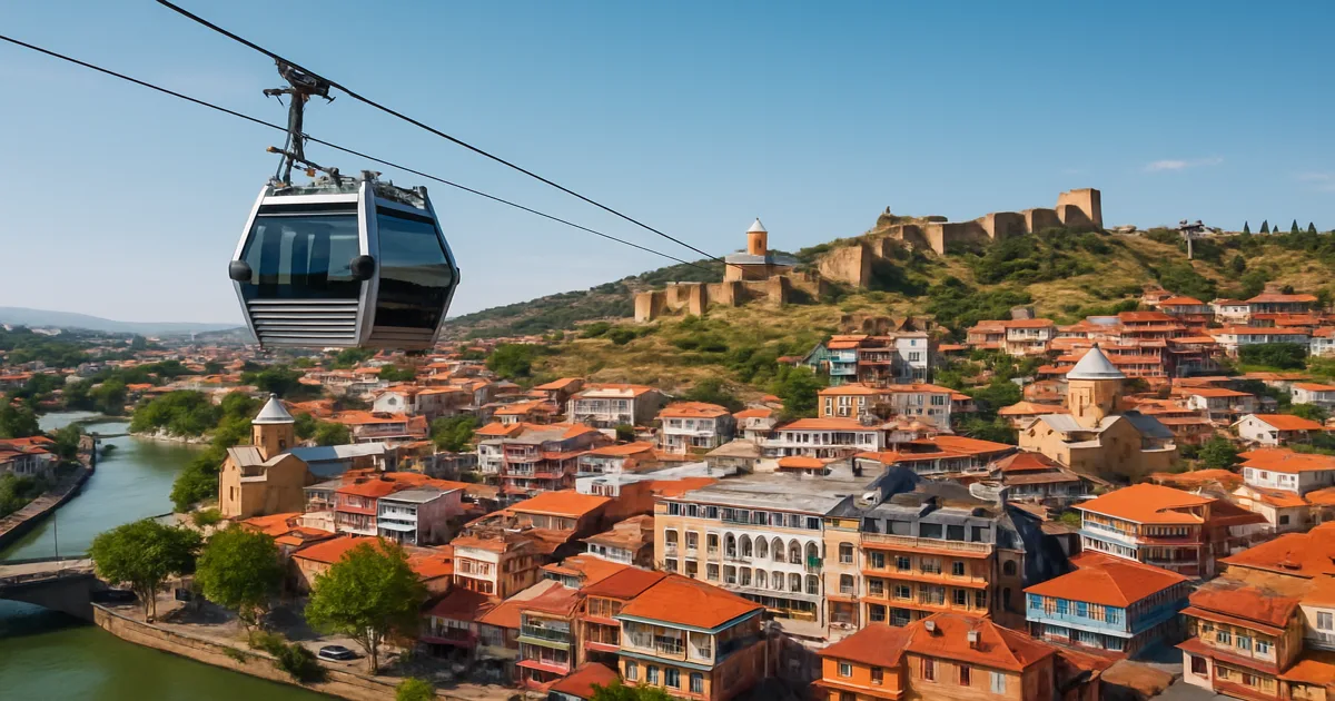 The Tbilisi cable car to Narikala fortress