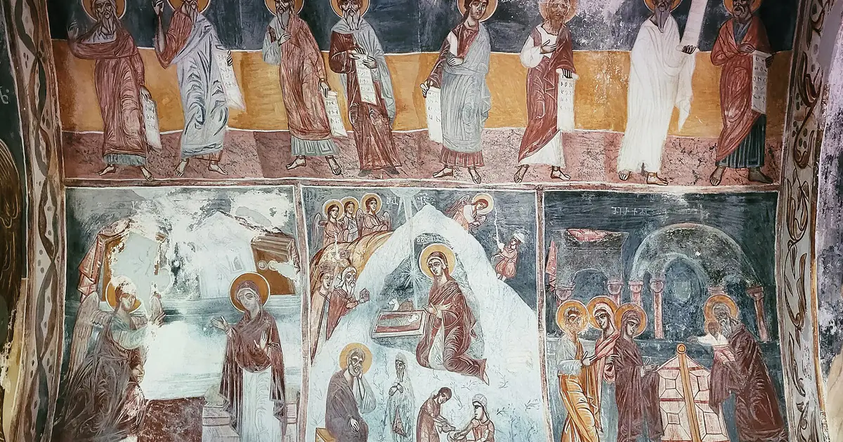 Frescoes in the Church of the Virgin at Gelati