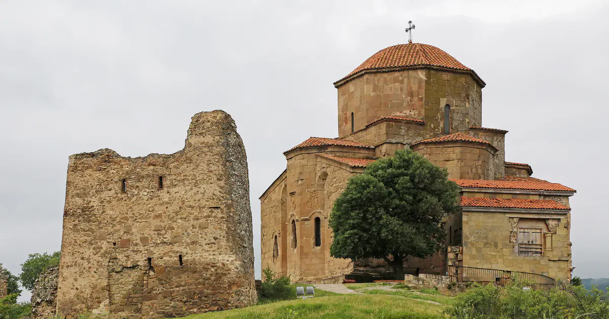 Jvari Monastery on the hill above Mtskheta