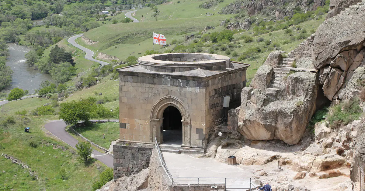 Vardzia cave monastery above the Mtkvari valley