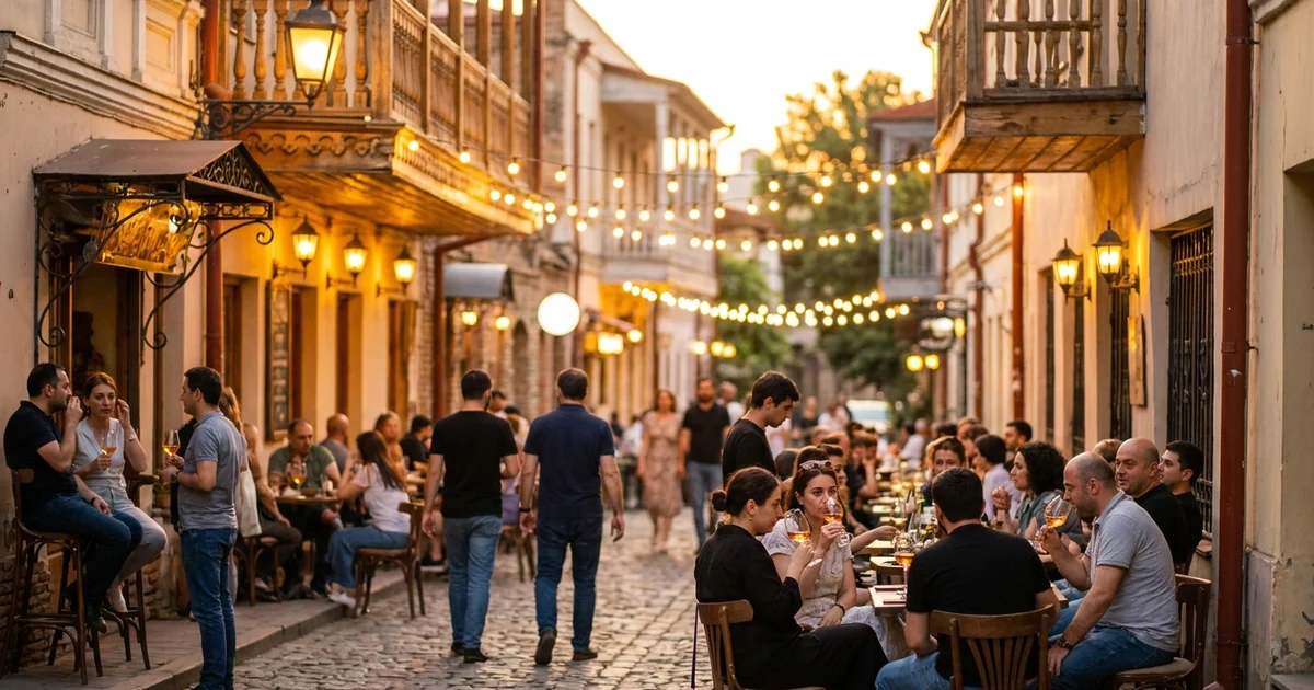 Tbilisi on a Friday evening