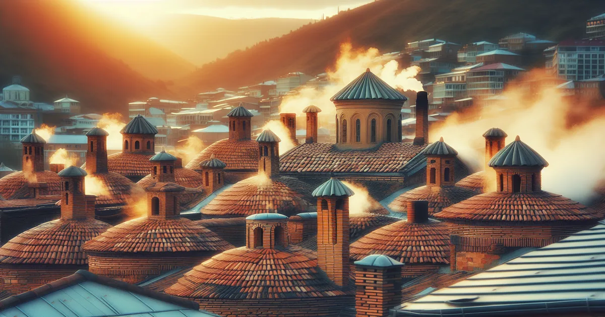 Sulfur baths in Tbilisi Abanotubani